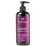 Pure Mineral - Condizionatore senza risciacquo alla cheratina per capelli lucenti, idratante, districante, protettivo, senza siliconi, solfati, parabeni, 350 ml