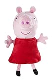 Peppa Pig Jazwares 92661 - Peluche Peppa con suono, dimensioni circa 15 cm, peluche per dormire, peluche per giocare, originale bambini a partire dai 18 mesi in su