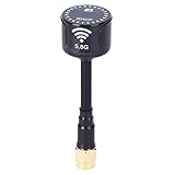 VGEBY 5.8 GHz Antenna, 3dBi RHCP Antenna RC Racing Drone Parti RC Adatto per FPV Racing Drone Long Range Quadcopter Drone Accessorio(Black RP‑SMA Inner Hole)
