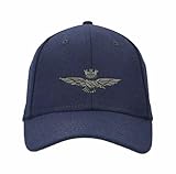 Aeronautica Militare Cappello Uomo HA1085 Cappellino Ricamato in Misto Lana (Blu Navy)