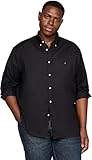 Tommy Hilfiger Uomo Camicia Regular Fit, Nero (Black), 4XL