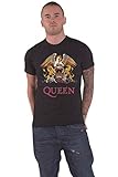 Queen Classic Crest T-Shirt, Nero (Schwarz-Schwarz), XL Uomo