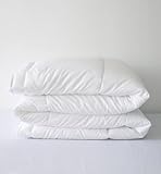 Piumino lettino piumone 280 grammi bambini neonato letto 108x139 cm trapunta invernale coperta bambino 100% microfibra caldo antiacaro antisoffoco antiallergico inverno corredo bambina sbarre (Bianco)