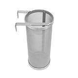 Merrday Stainless Hop Spider Beer Keg Filtro a tramoggia a secco Filtro Strainer 300 Micron Mesh per birra a casa Brewing Kettle Kegging Equipment 4X10 Inch