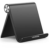 UGREEN Porta Tablet Telefono, Supporto Tablet da Tavolo Regolabile, Compatibile con iPad iPad Air/Mini, Galaxy Tab S9 S8, Switch, iPhone16/ 15 14 13, Galaxy S24 Ultra e Altri da 4   a 11  , Nero