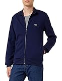 Lacoste Sh9622 Felpa con Zip Regolare Fit, Marina, M Uomo