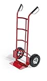 VERDELOOK Carrello portatutto, Portata 150 kg, 110x42x42 cm, Rosso