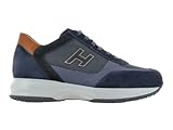 Hogan Sneakers Interactive H Flock HXM00N0Q101R6C0SUD 44, R6C Grigio/Blù