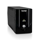 VulTech UPS800VA-LITE Gruppo di continuità UPS Serie Lite 800VA 440Watt, 2x Bipasso 10-16A/Schuko + 1x IEC13, Funzione Overload, Protezione da Blackout, sbalzi di tensione per Pc, videosorveglianza