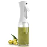 PORTENTUM Spruzzino olio per friggitrice aria 300ml Spray Olio Cucina Antigoccia, Oliera di Vetro con Dispenser Accessori Friggitrice Senza Olio