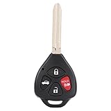 Yctze Chiave di controllo sostituzione per auto, portachiavi con custodia sostituzione per chiave a distanza a 4 pulsanti per corolla key cover guscio chiave rav4 guscio chiave toyota rav4 2008 gusci