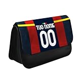 quickgadget Porta Penne astuccio sport 2024 per tifoso Genoa - portapenna sportivo calcio porta pastelli, oggetti, scuola, per Ragazze Ragazzi Uomini Donne Bambini, personalizzato con nome e numero