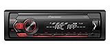 Pioneer Autoradio Deckless MVH-S120UB Illuminazione Rossa RDS, USB