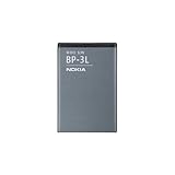 Nokia BP-3L Batteria Originale al Litio per Modelli 603/Lumia 710 ,1300 mAh, Grigio