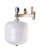 Aqbau® Set di vasi di espansione a membrana con gruppo di sicurezza in acciaio inox per acqua potabile (misura 18 L)
