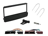 Sound-way Kit Montaggio Autoradio, Mascherina 1 DIN, Cavo Connettore ISO, Adattatore Antenna, Chiavi di Smontaggio, compatibile con Ford Focus, Fiesta, Mondeo, Escort, Transit