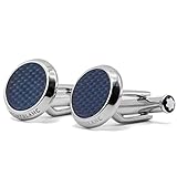 Montblanc Gemelli Cufflinks Glacier Steel 129492 Marca, Única, Metalli non preziosi, Non è una pietra preziosa