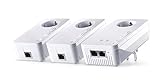 Devolo Multi Media Power Kit (DLAN 1200 + adattatore WiFi, 2 adattatori Power Line, 4 Gigabit, ideale per Online Gaming e streaming HD, Wi-Fi in tutta la casa), bianco.