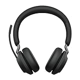 Jabra Evolve2 65 Wireless PC Headset – Noise Cancelling, Tutte le piattaforme, USB-A dongle, Nero, Stereo