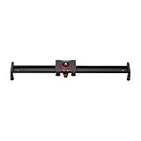 Andoer 50 cm/20 Pollici In Lega di Alluminio Telecamera Slider Video Stabilizzatore Rail per DSLR Camera Camcorder DV Film Fotografia, Caricare Fino a 11 Libbre