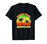 Retro Vintage Surfing Design Queensland- Snapper Rocks Maglietta