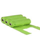 VIRSUS 3 Rotoli Buste Shopper Verde a Strappo 3kg Circa 165 Buste Shopper biodegradabili compostabili Misura 30+20x60 Sacchetti per Organico Raccolta differenziata