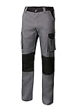 VELILLA 103020B Pantaloni Bicolore Multitasche, Grigio E Nero, 50 IT