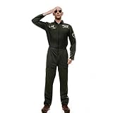 dressmeup Dress Me UP - Costume Uomo Pilota Pilota da Caccia Overall Airforce Taglia M M-052