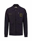 Aeronautica Militare Giubbotto AB2071CT Pilota, da uomo, giacca, giubbino, Frecce Tricolori (M IT 48, Blu navy)