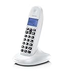 Motorola C1001cb+ Bianco/Telefono Cordless