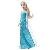 Mattel Disney Frozen - Elsa bambola con abito elegante e accessori ispirati ai film Disney Frozen 1, giocattolo per bambini, 3+ anni, HLW47