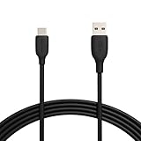 Amazon Basics Cavo da USB-C a USB-A 2.0 a ricarica rapida, velocità 480 Mbps, certificazione USB-IF, per Apple iPhone 15, iPad, Samsung Galaxy, tablet, laptop, 3 metri, nero