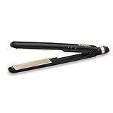 BaByliss ST089E Piastra Lisciante con Rivestimento in Ceramica, Multi-Voltaggio, Tappetino Termo-Resistente, 2 Temperature, Nero