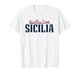 Vacanze Città Sicilia Italia Souvenir Maglietta