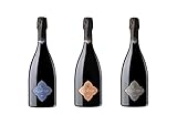 Le Quattro Terre - Confezione degustazione di Franciacorta DOCG - Brut, Satèn, Rosé Millesimato Brut (Degustazione III - 3 bottiglie)