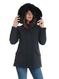 PEUTEREY - Donna DONNET KL Fur NER Piumino Parka Liscio Nero Slim Fit - Taglia 44