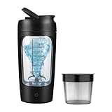 IXYHKB Shaker Proteine Elettrico 650ML Frullatore Portatile Ricaricabile Protein Shaker Elettrico Auto Agitazione Mixer Tazza Shaker Proteine Elettrico Portatile Tazza per Budino Proteico, Nero