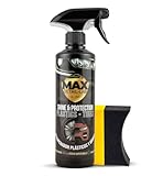 MAX DETAIL-LAB - Shine & Protection - Nero Gomme Auto Rinnova Plastiche, Lucida Ravviva Plastica, Restauratore Idratante Pneumatici, Kit Pulizia Professionale Prodotti Detailing Car Moto, 500ml