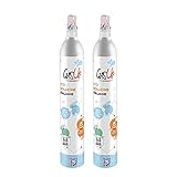 Confezione da 2 cilindri CO2, 60 lt. Gas Up. Ricaricabile e compatibile con tutte le marche.