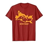 T-shirt con mappa impero romano Maglietta