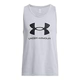 Under Armour Uomo UA Sportstyle Logo Tank, Canotta palestra uomo, Canottiera uomo estiva e leggera