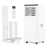 Condizionatore Portatile 9000 Btu/H, Climatizzatore Portatile 4-In-1, Ventilatore, Deumidificazione, Ventilazione Con Telecomando, Doppio Display Digitale, Timer 24H, Modalità Sleep (9000BTU)