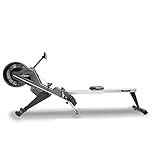 BH Fitness LK5000 ROWER R500 - Vogatore con 16 livelli di intensità, schermo LCD, programmi di wattaggio, multicolore (nero/bianco)