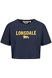 Lonsdale Moira T-Shirt, Navy/Orange, L Women s