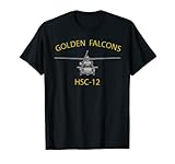 HSC-12 Golden Falcons elicottero squadrone MH-60 Sea Hawk Tee Maglietta