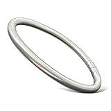 Yvelise Bracciale da donna in metallo opaco effetto – senza mantra portafortuna, con promo flash – Stock limitato, 6,5cm de diamètre intérieur, Silicone