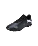 Puma Men Future 7 Play Tt Soccer Shoes, Puma Black-Puma White, 41 EU