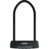 ABUS Granit Plus 540 con Staffa di Supporto SH B Lucchetto Antifurto ad Arco per Bicicletta con Cilindro Plus Anti Intrusione, Livello di Sicurezza ABUS 15, Nero