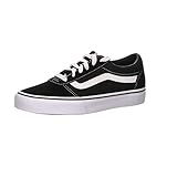 Vans Ward Scarpe Da Ginnastica Donna, Suede Canvas Black White, 42 EU