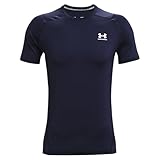 Under Armour Ua Hg Armour Fitted Ss T-shirt, Midnight Navy, XL Uomo